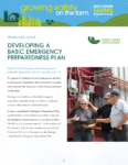 Developing a basic emergency preparedness plan